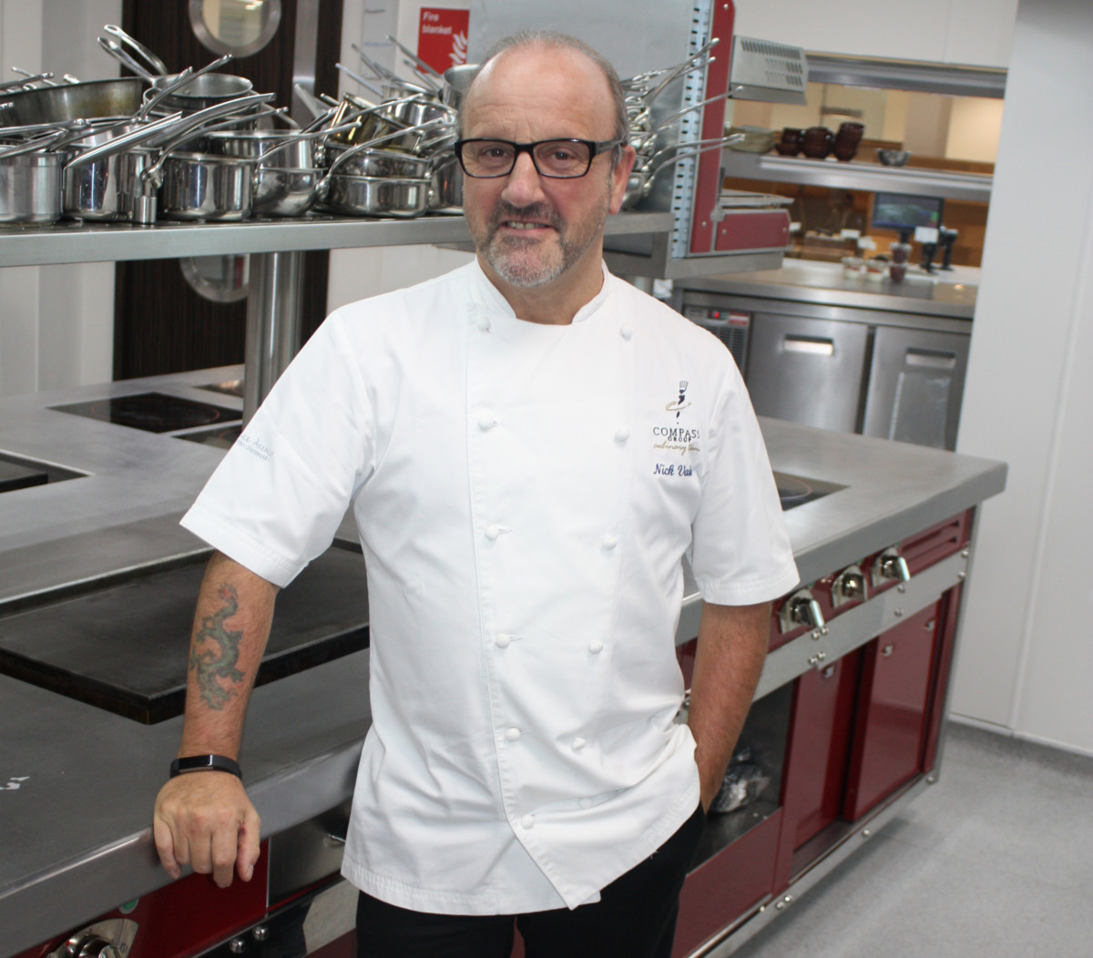 'We’re not as precious as we used to be on kit,' says top Compass chef